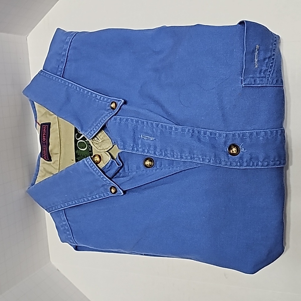 VINTAGE OLD SCHOOL CLOTHING CO. Blue Shirt Size L
